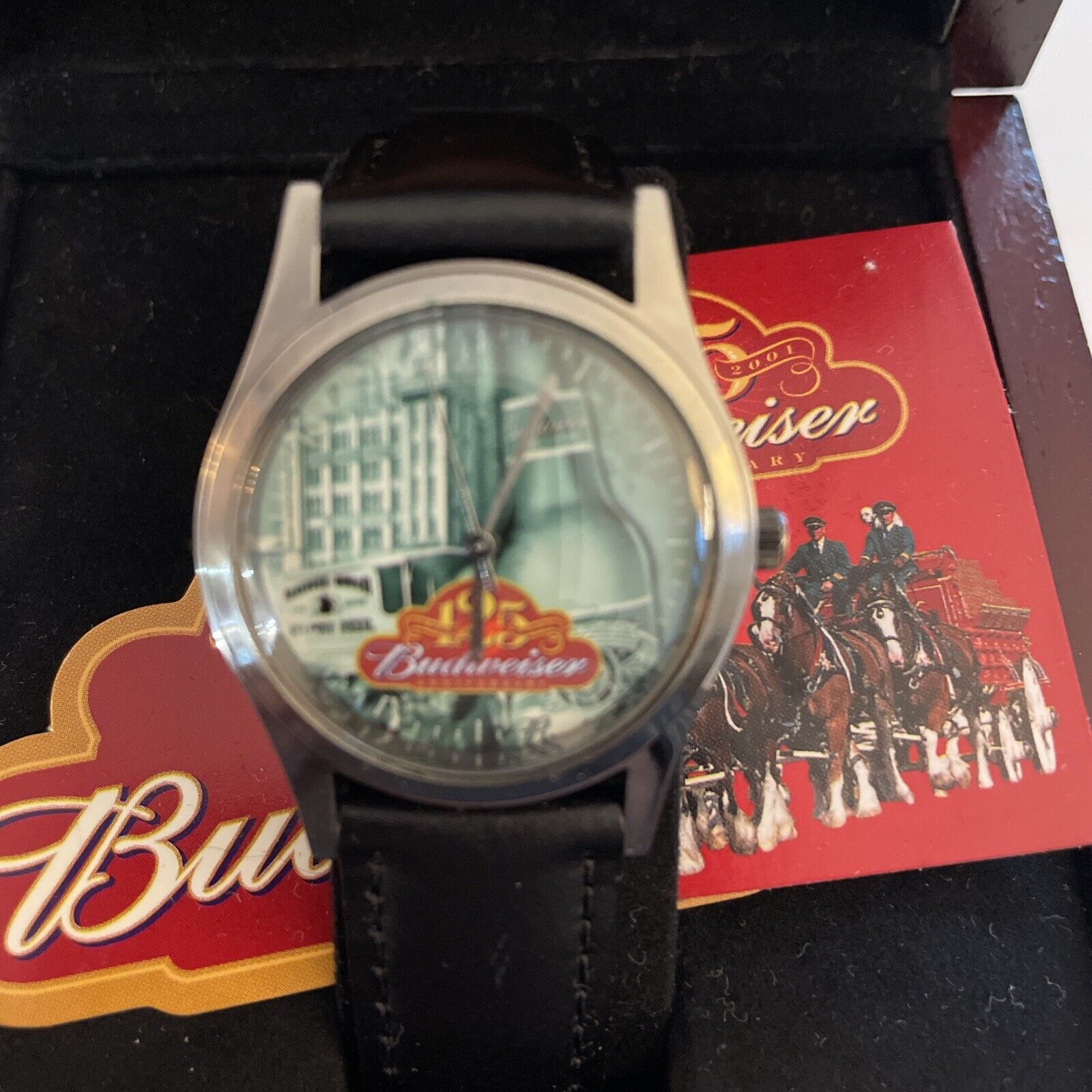 BUD KING OF BEERS BUDWEISER RARE 125th Anniversary COLLECTIBLE WATCH New In Box