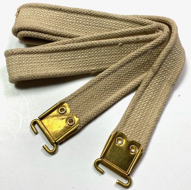 WWII BRITISH ENFIELD RIFLE CANVAS CARRY SLING-TAN