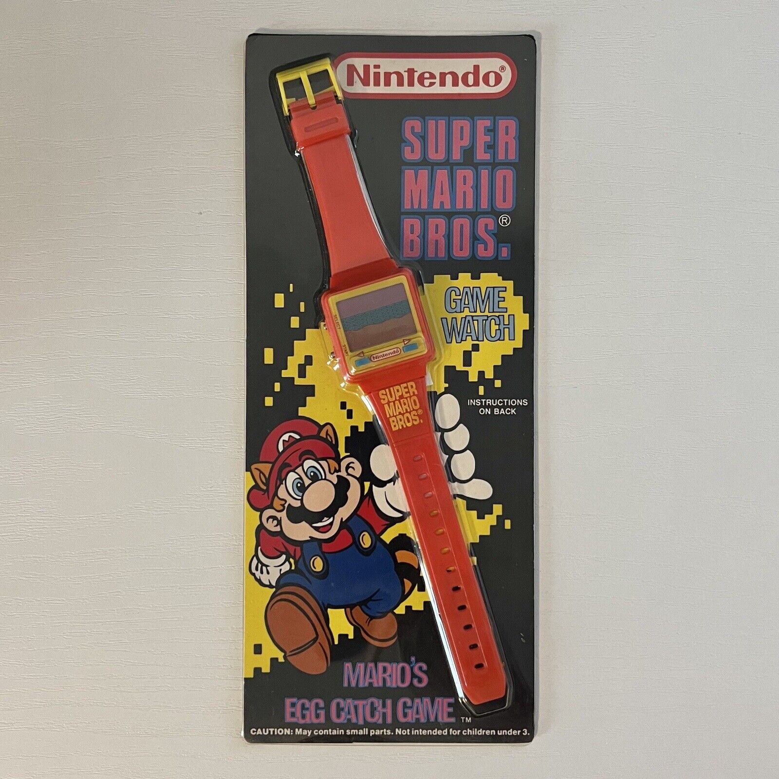 1990 Nintendo Super Mario Bros Game Watch Mario’s Egg Catch In Package