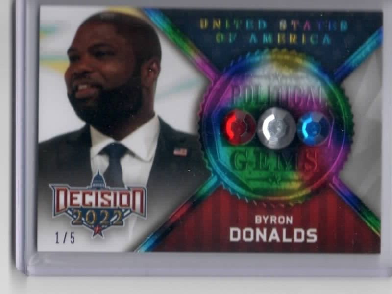 Byron Donalds 2023 Decision Series Update Political Gems Rainbow /5