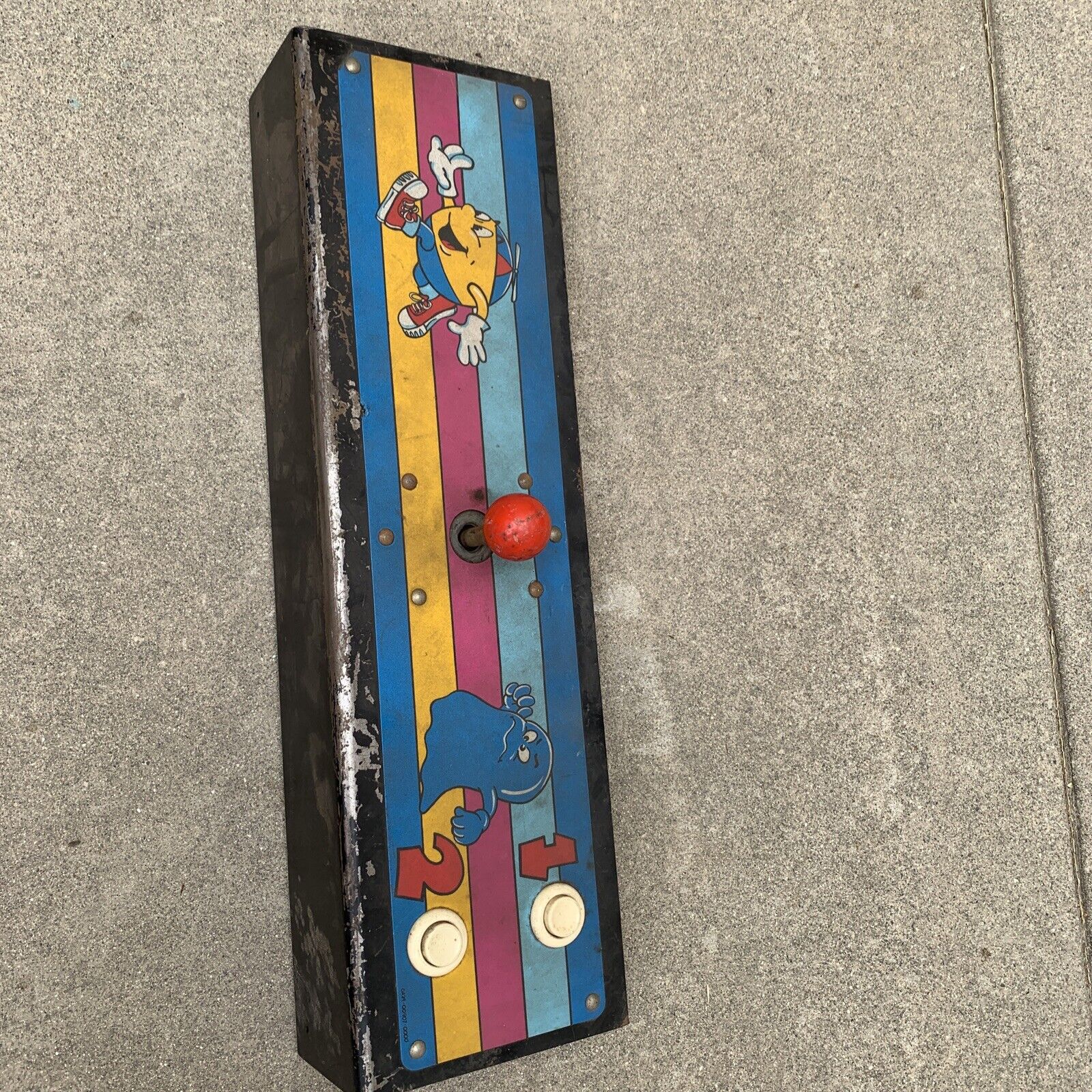 Original Pac Man Jr Pac Midway CONTROL PANEL ARCADE GAME PART