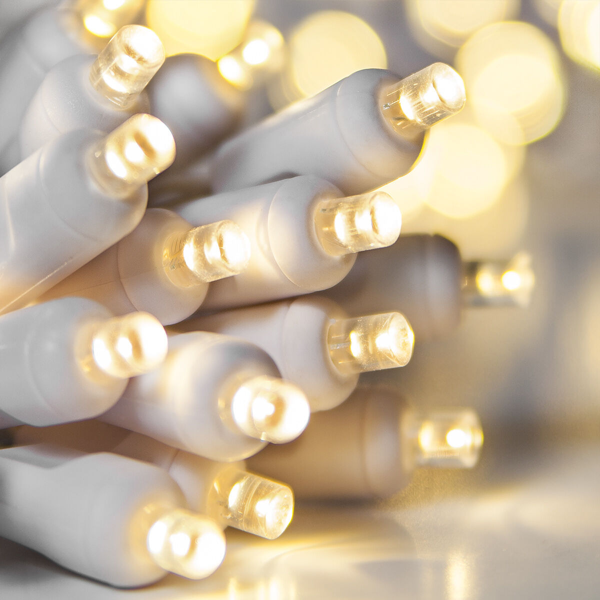UL Listed LED Warm White Wire Twinkling Christmas Holiday Lights 35 Bulbs 17FT