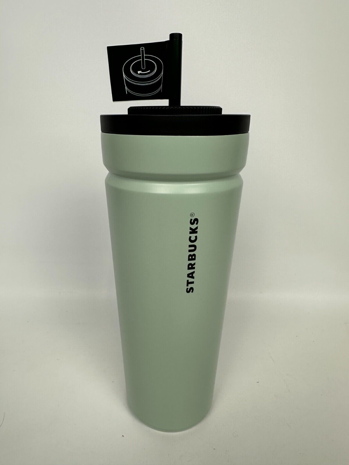 Starbucks Vacuum Insulated Cold Cup Tumbler Twist Sage Green Seafoam 24oz NEW