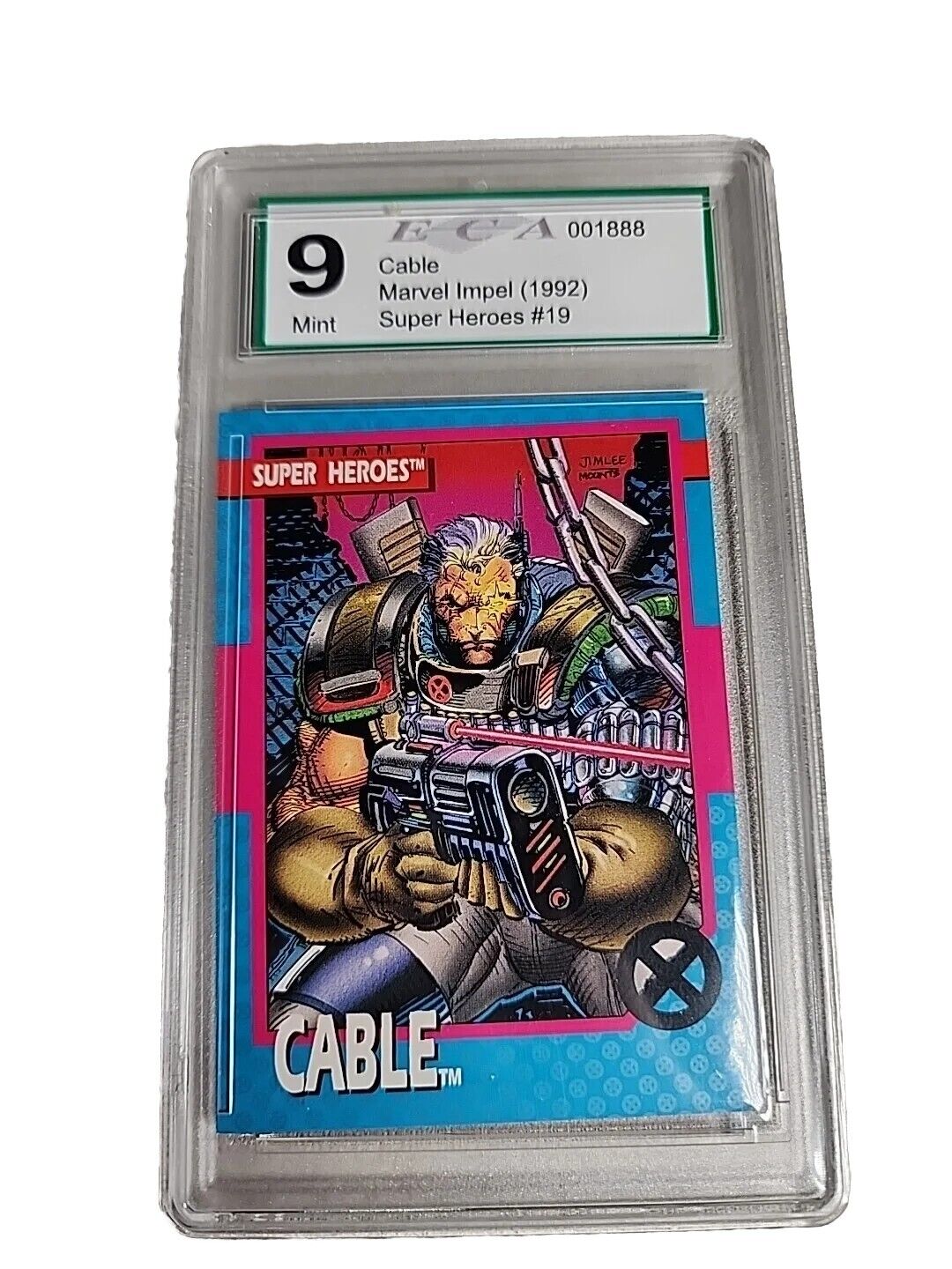 1992 Impel X-Men Series 1 #19 Cable ECX Graded 9 Mint