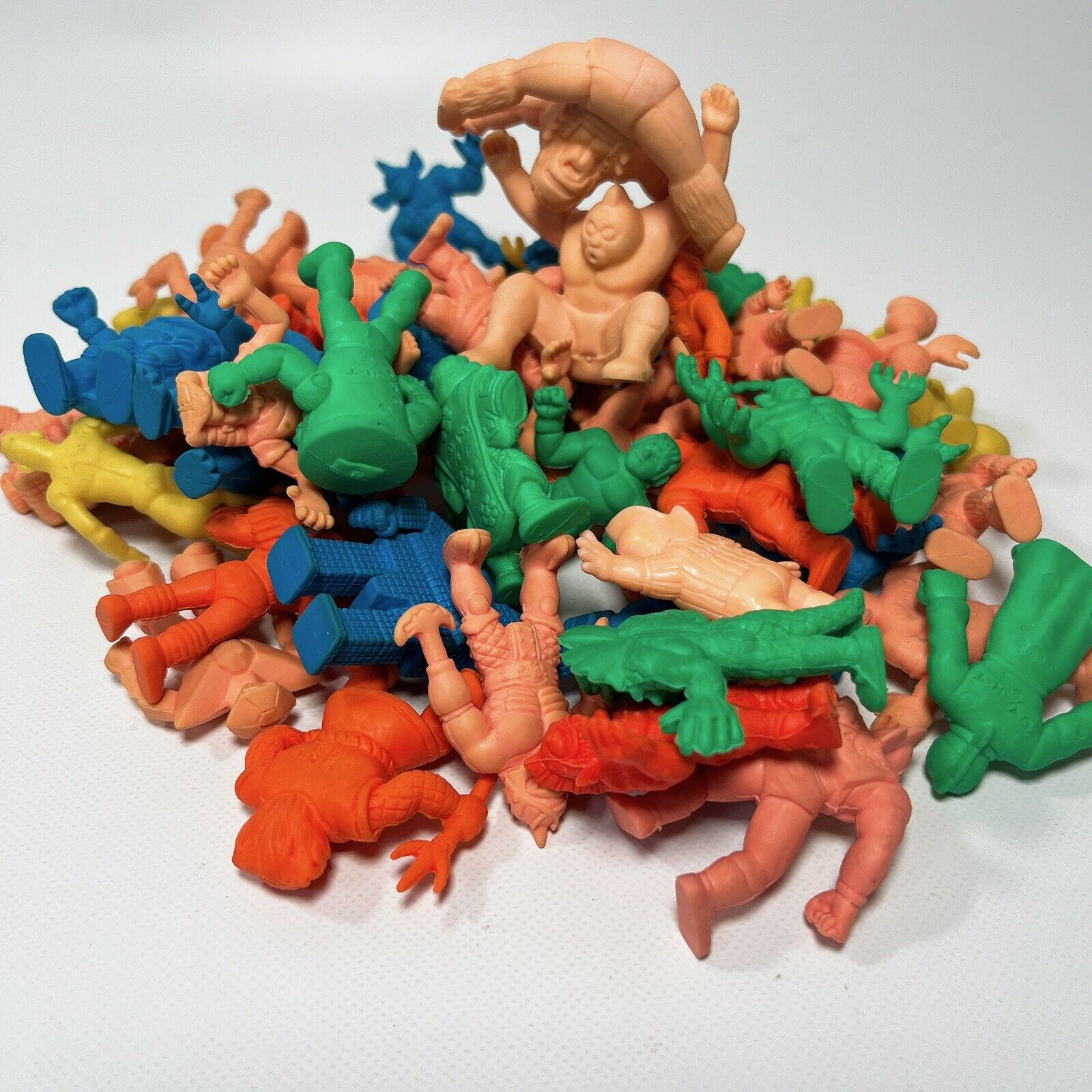Kinnikuman Kinkeshi Figures Lot of 50 Toy Eraser Keshi Gomu Bundle From Japan