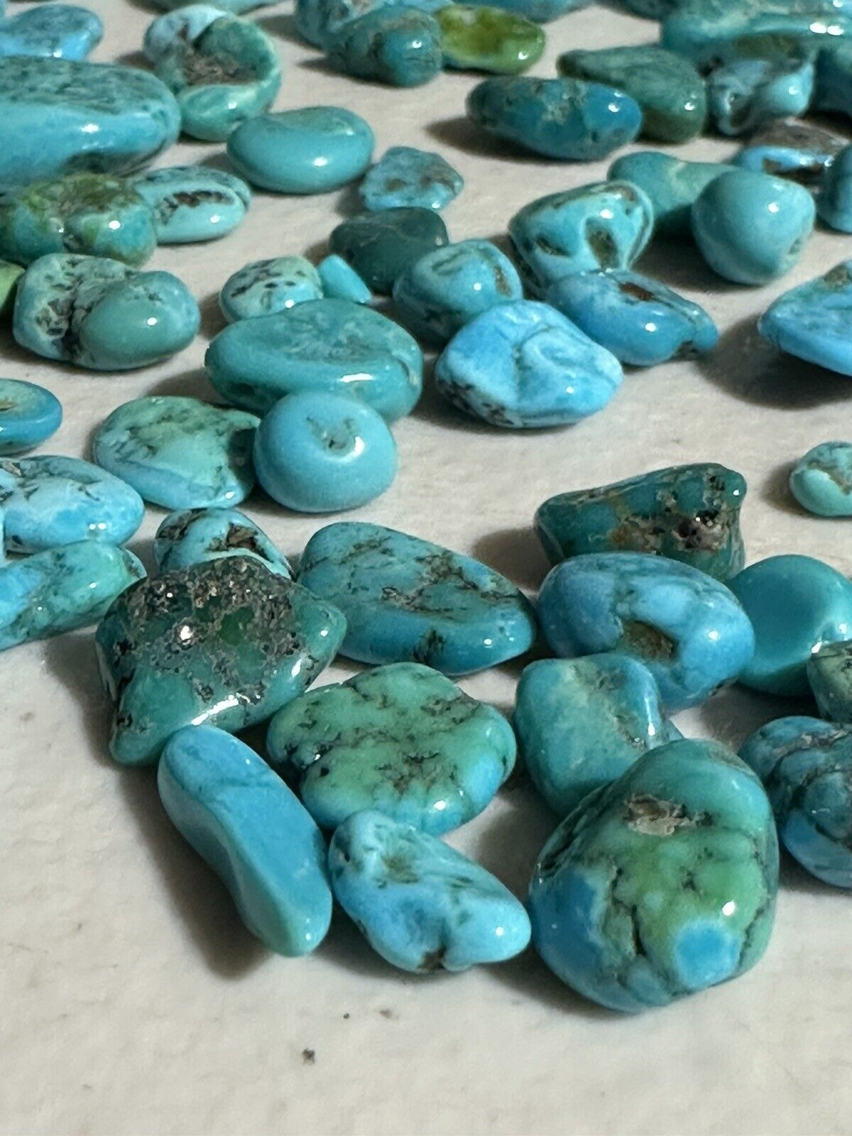 Over 200 Grams High Grade Stabilized Kingman Turquoise Jewelry Making Crafts
