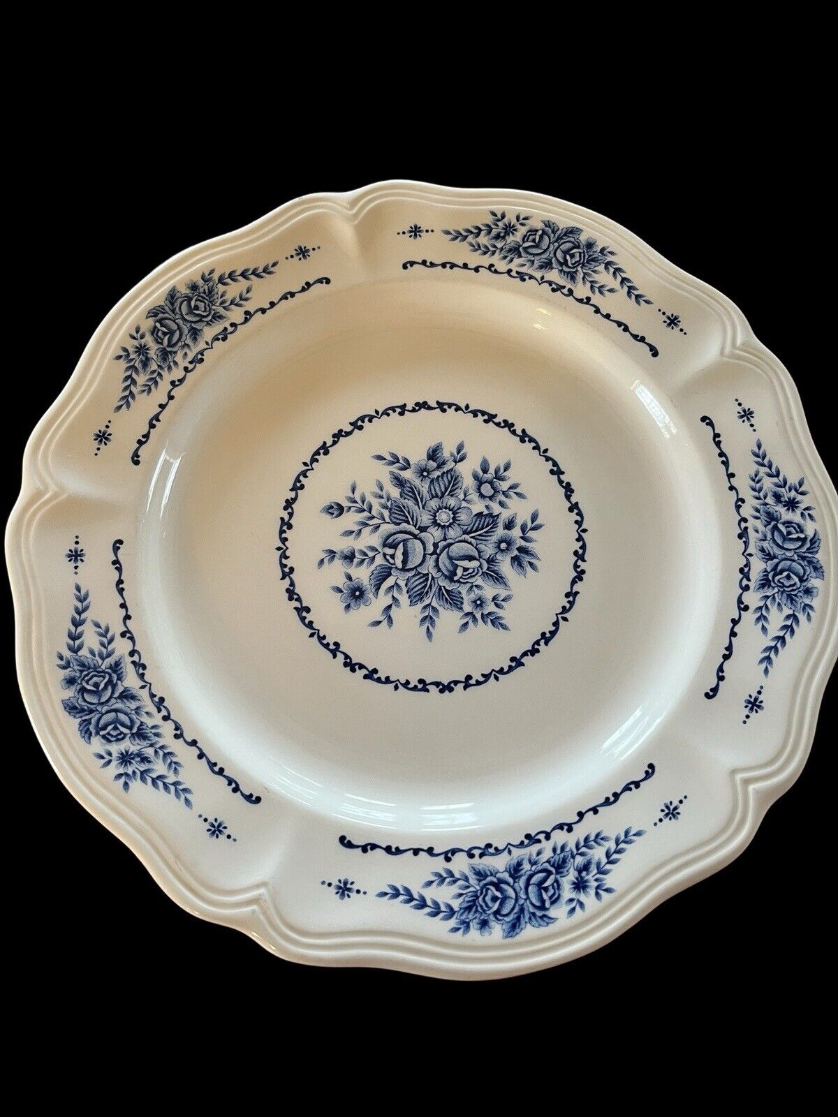 Vintage Mayhill Federalist Plate, Blue and White, Great Condition