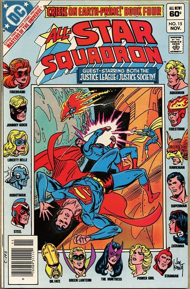 All-Star Squadron #15-1982 fn+ 6.5 Earth II Superman Vs Superman Masters Of The