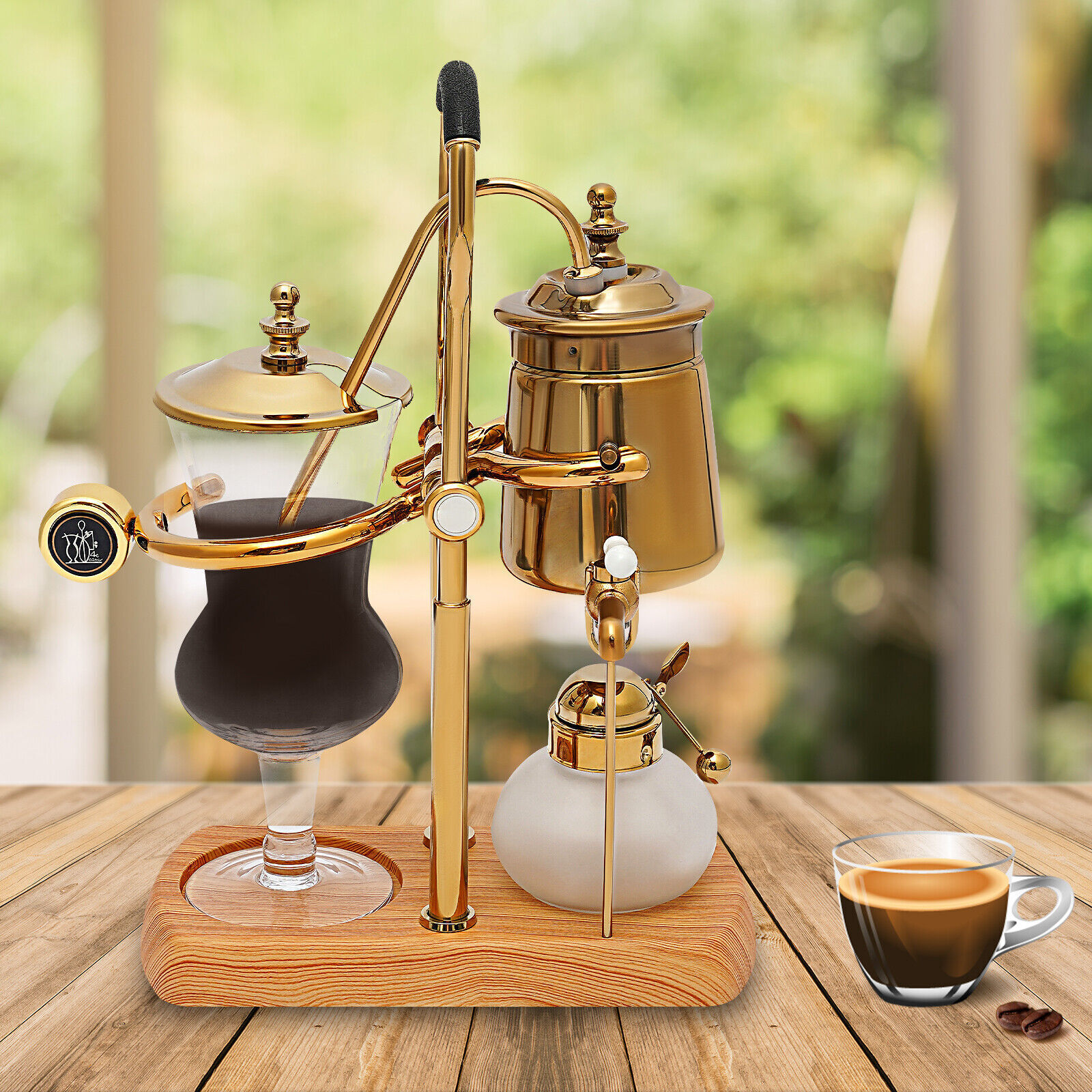 Retro Coffe Maker Belgian Belgium Luxury Royal Family Balance Syphon Coffee Make