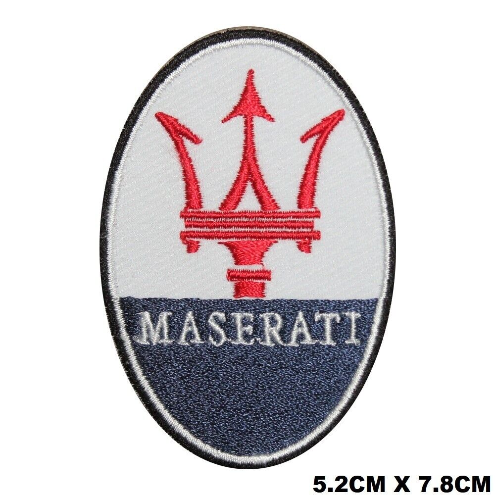 Maserati MotorCar Brand Logo Patch Iron On Patch Sew On Embroidered Patch