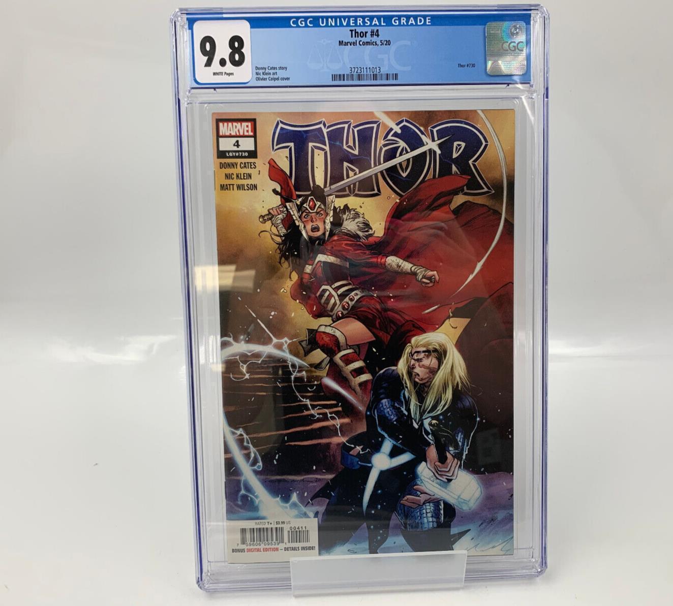 Thor #4 CGC 9.8 1st Cameo Appearance of Black Winter Coipel Cover Marvel 2020