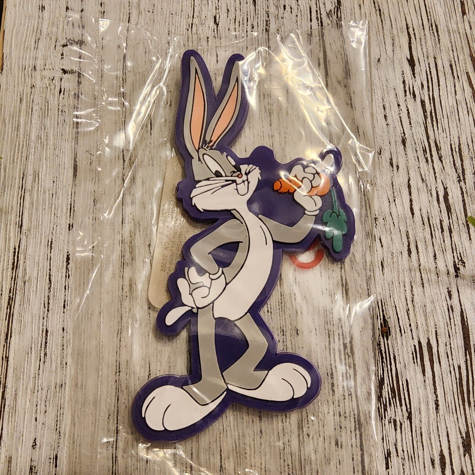 Warner Brothers Applause LOONEY TUNES Bugs BUNNY Rubber Refrigerator Magnet 90s 