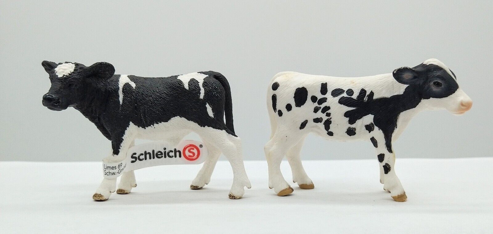 Schleich Holstein Calves 2015 Bull #13798 & 2007 Heifer HTF