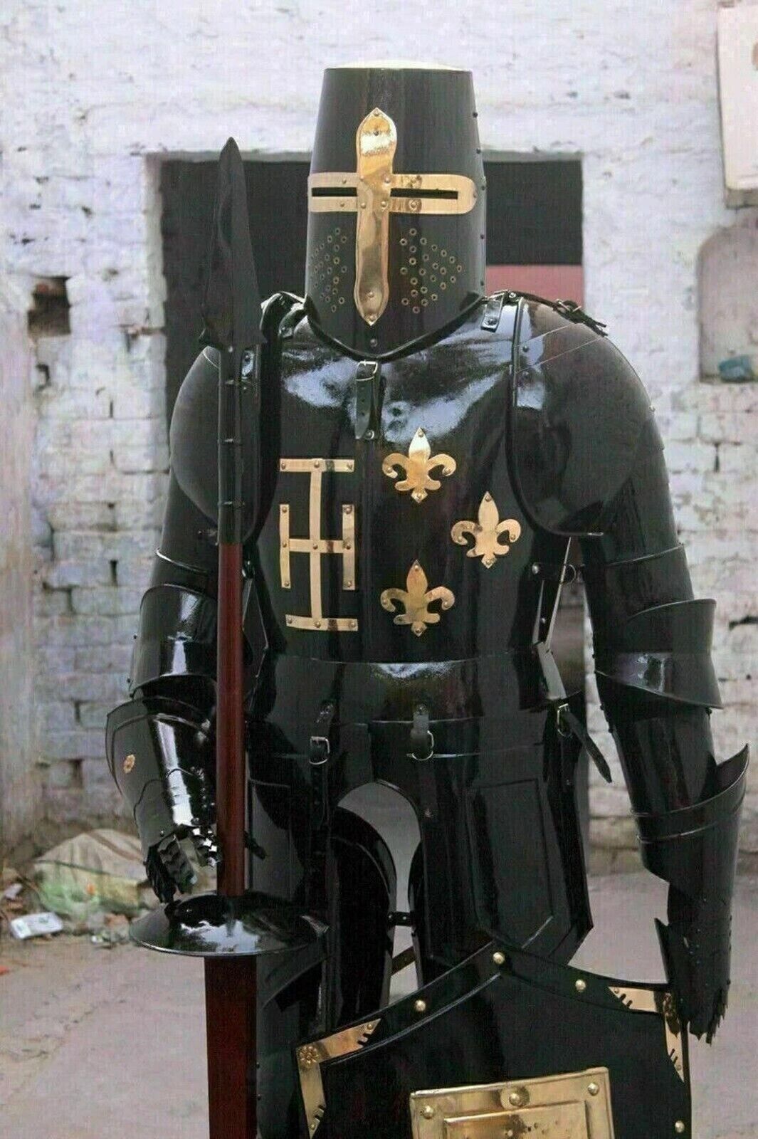 Medieval Gothic Wearable Knight Suit Of Armor Crusader Combat Full Body Armour