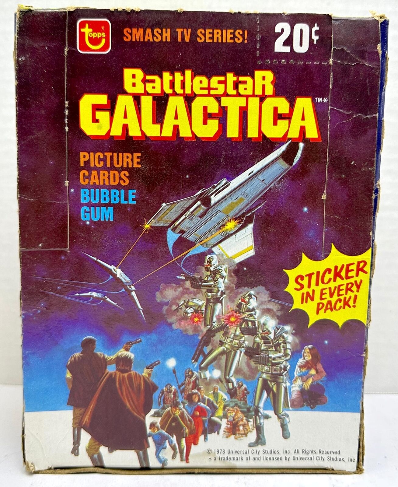 1978 Battlestar Galactica Vintage FULL 36 Pack Trading Card Box Topps