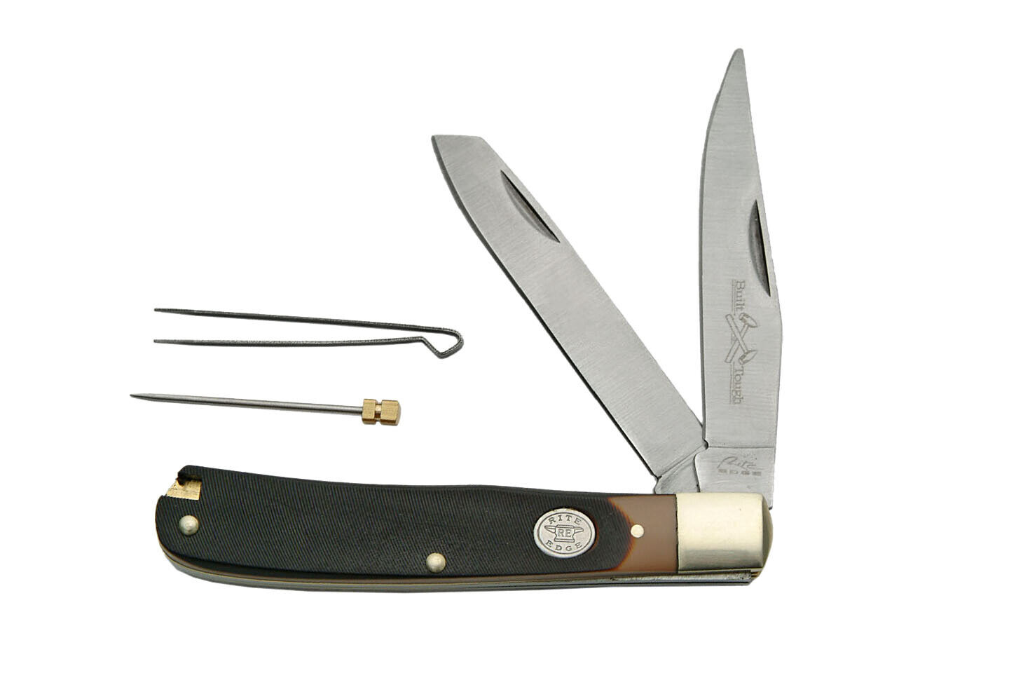4.25” Trapper 2-Blade pocket knife with pick and tweezers-Free Shipping