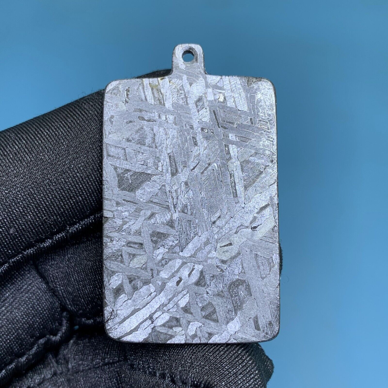 17.9gm  Aletai iron meteorite pure pendant  SIZE:39*26*2.3mm AZ3595