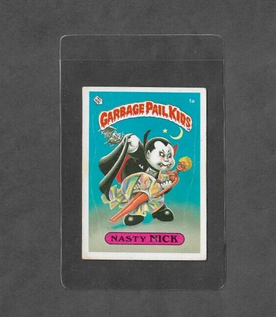 Garbage Pail Kids Original Series 1 (1985) card #1a --Nasty Nick-- (Glossy)