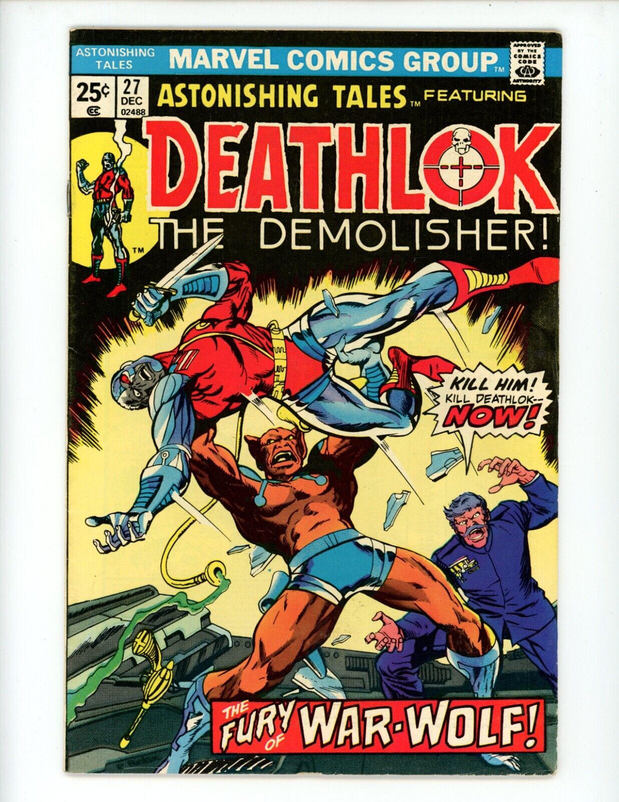 Astonishing Tales #27 Comic Book 1974 Rich Buckler Marvel Deathlok