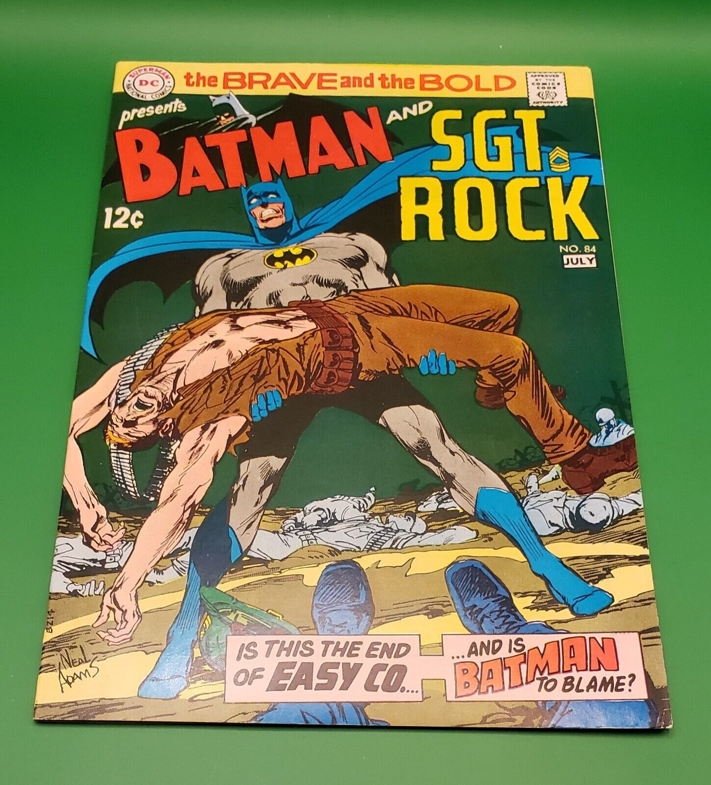 Brave and the Bold #84 Batman & Sgt. Rock - Neal Adams Cover 1969 VF