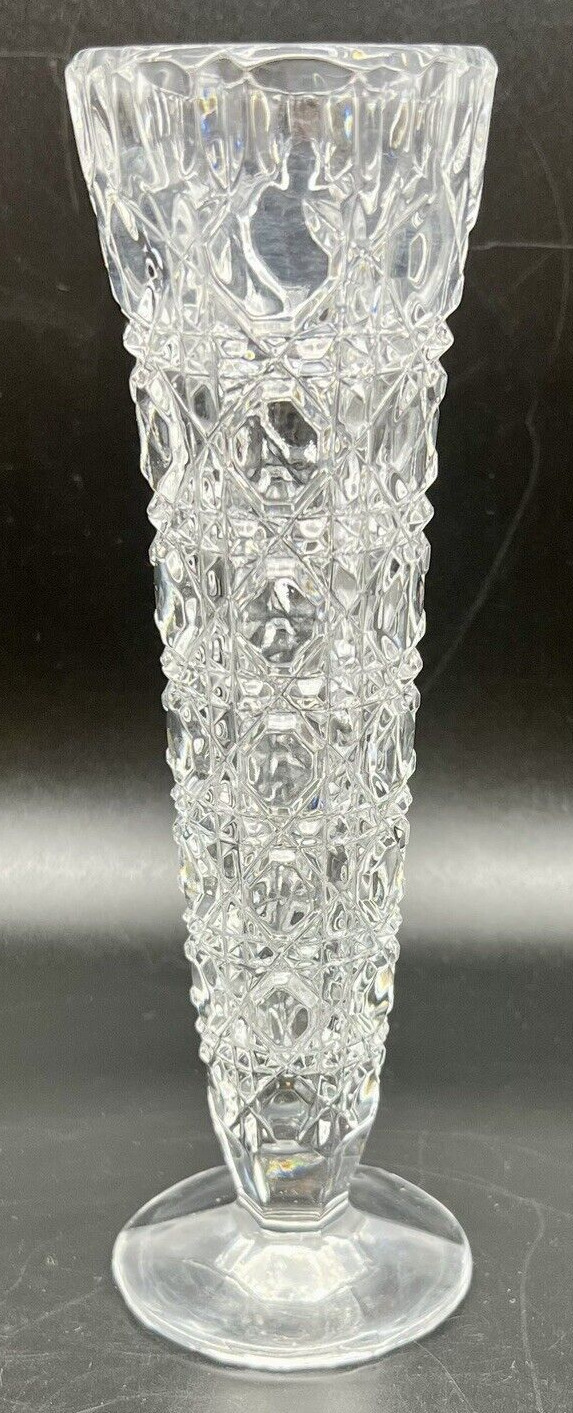 VTG Crystal Bud Vase Federal Glass \