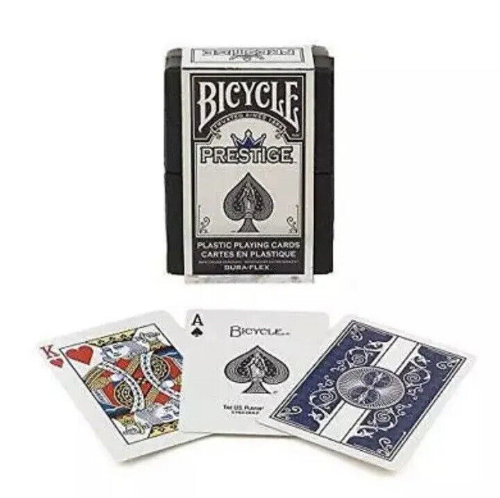 Bicycle Prestige Plastic Playing Cards Blue deck