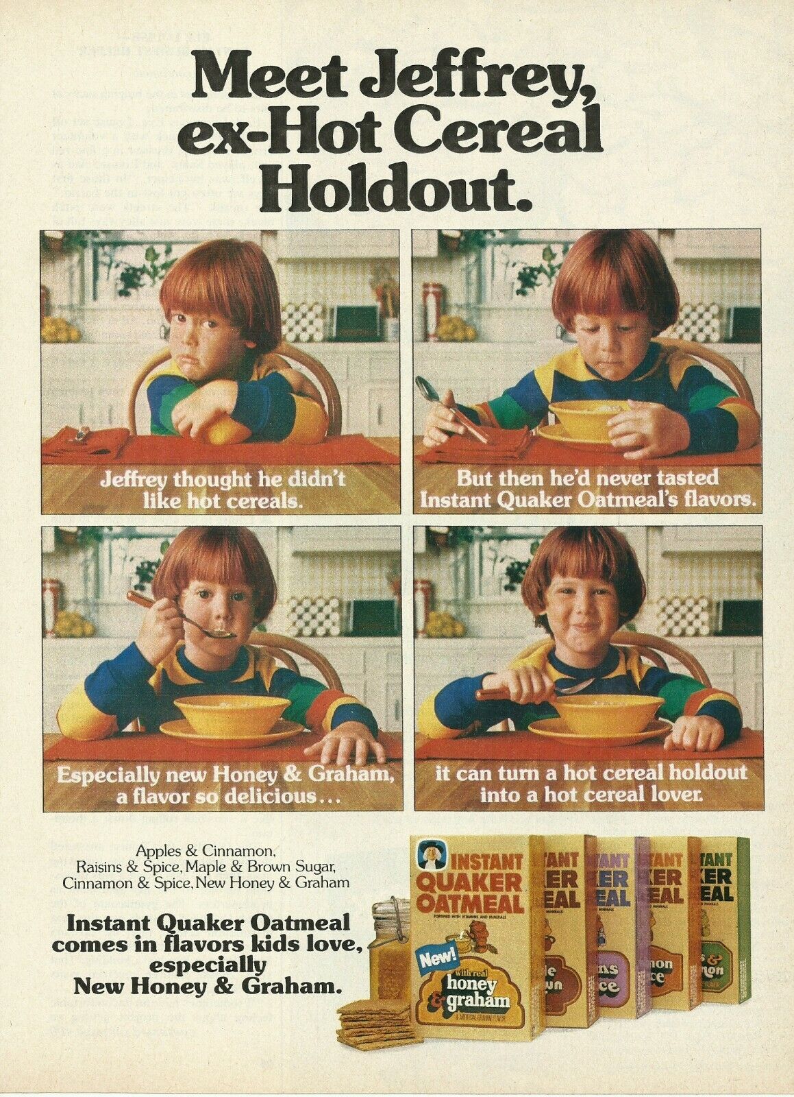 1980 Quaker Instant Oatmeal Cereal \