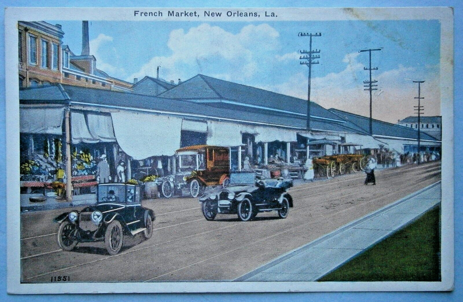 215. Postcard of French Market New Orleans, La. from the 1920\'s