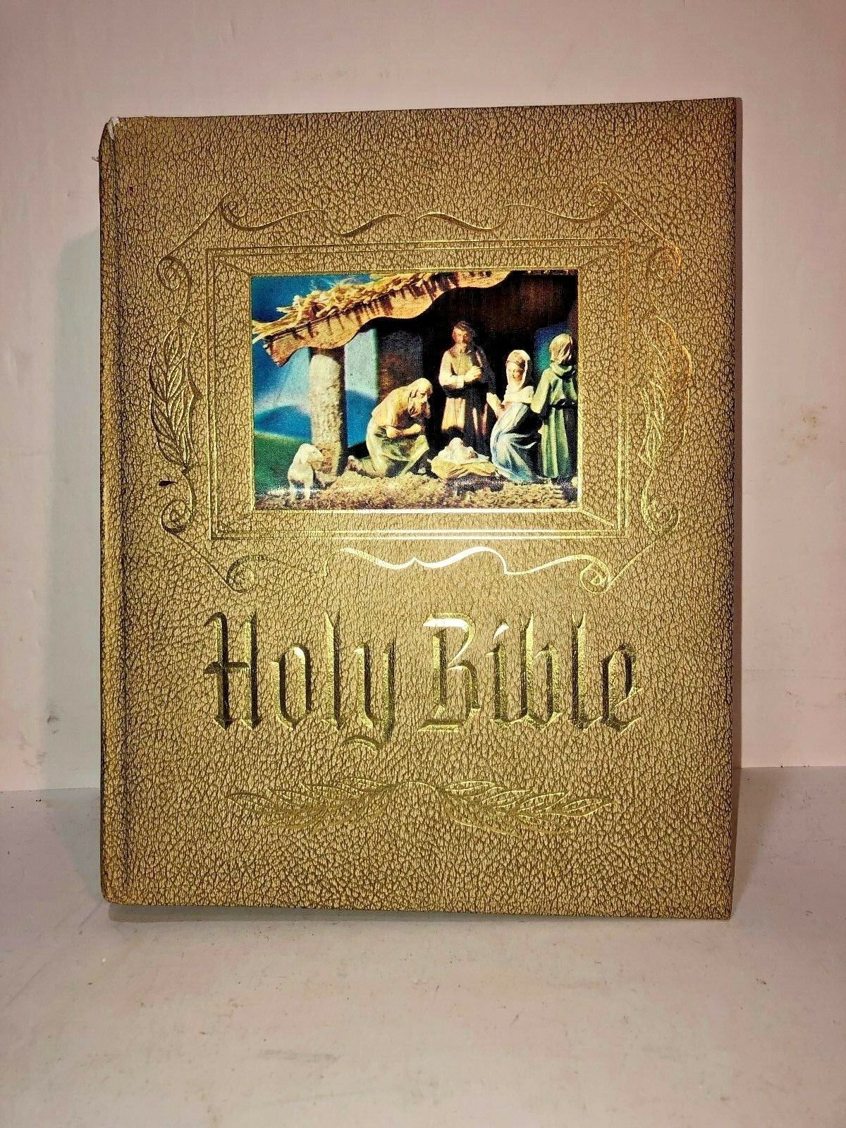 Holy Bible Catholic Heirloom Edition Family Bible 1971 Red Letter Edition