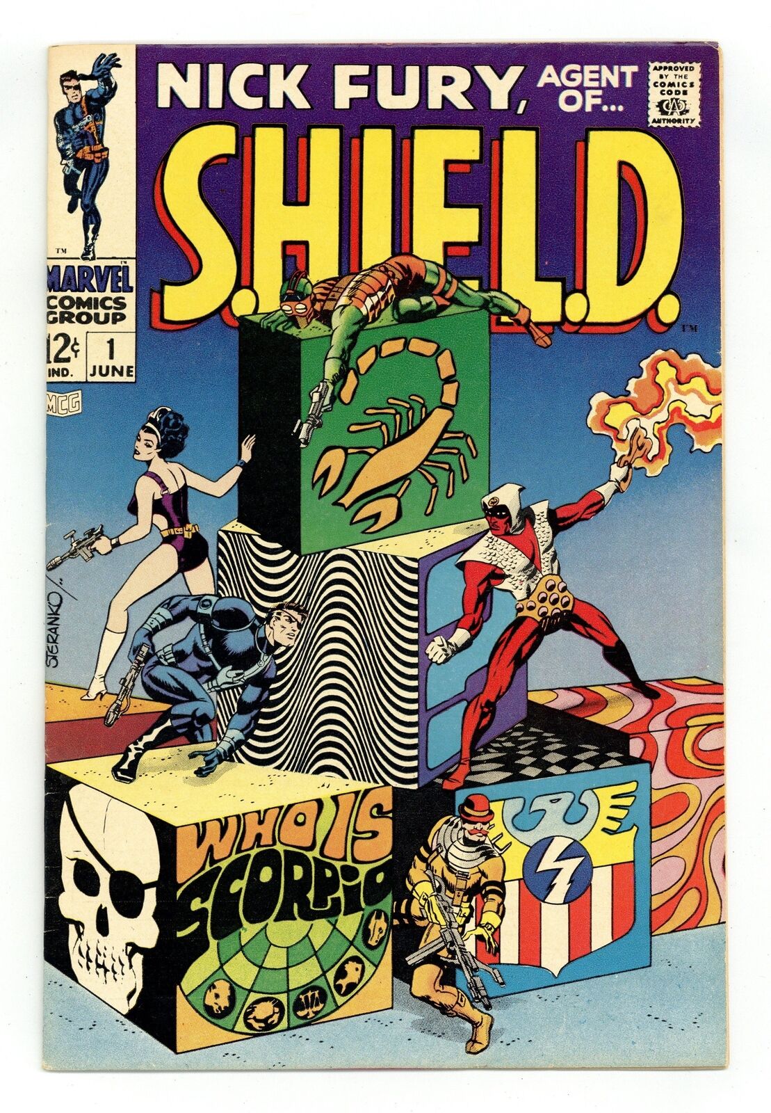 Nick Fury Agent of SHIELD #1 FN- 5.5 1968