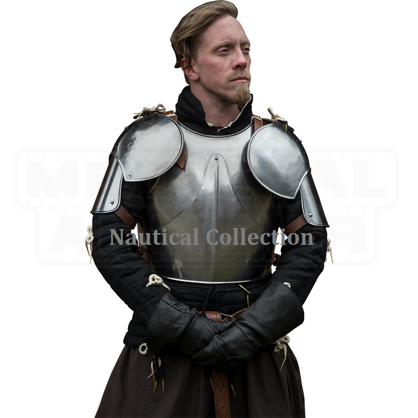 Medieval Shoulder Breastplate Armour Cuirass Steel Larp Reenactment Costume