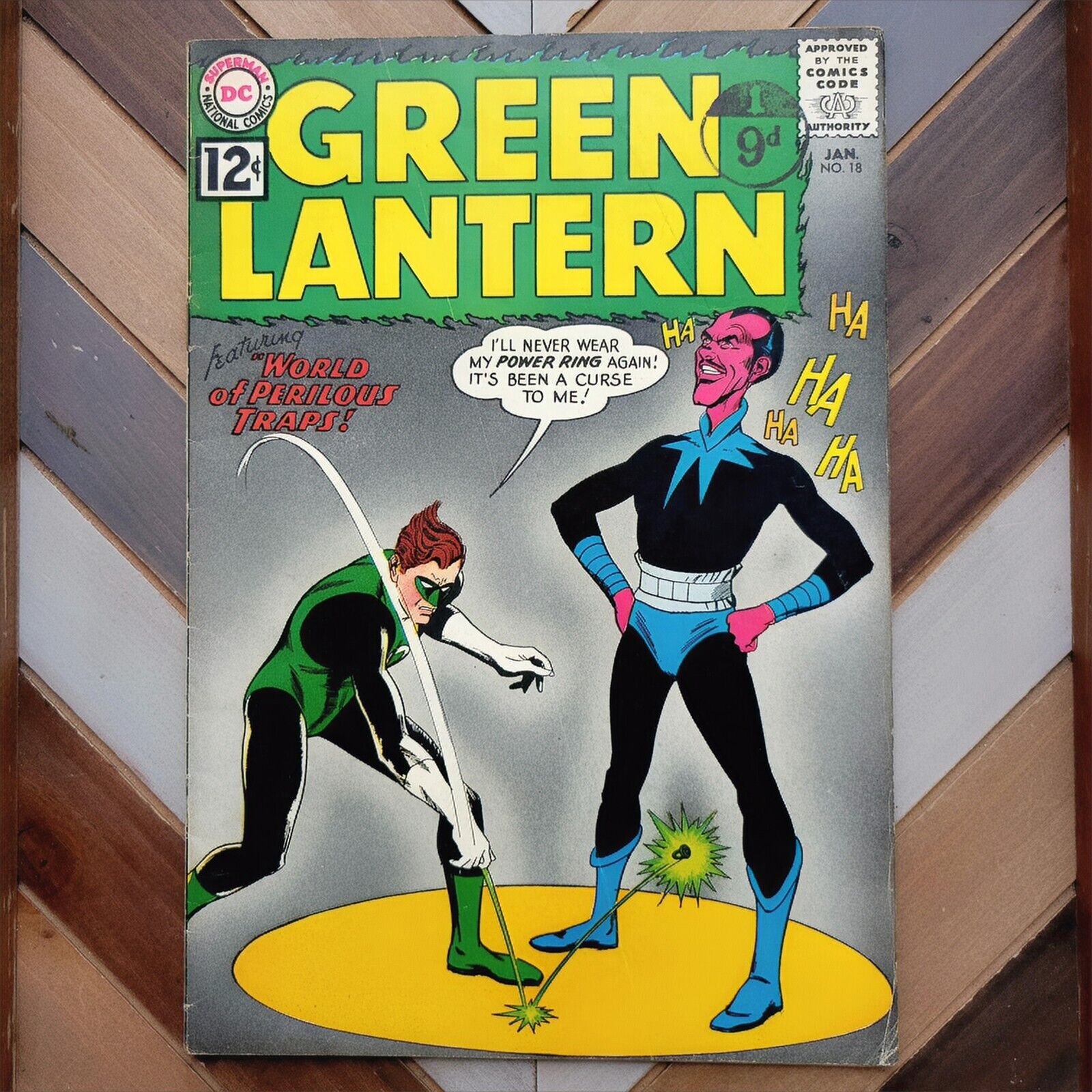 GREEN LANTERN #18 VG/FN (DC 1963)  Early SINESTRO + PIEFACE / Mike Sekowski Art