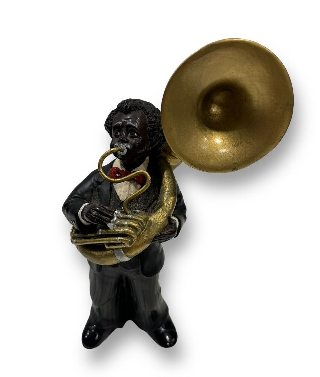 Tuba Player Figurine Jazz Blues Musician Brass Bass Statue Free Aus Post