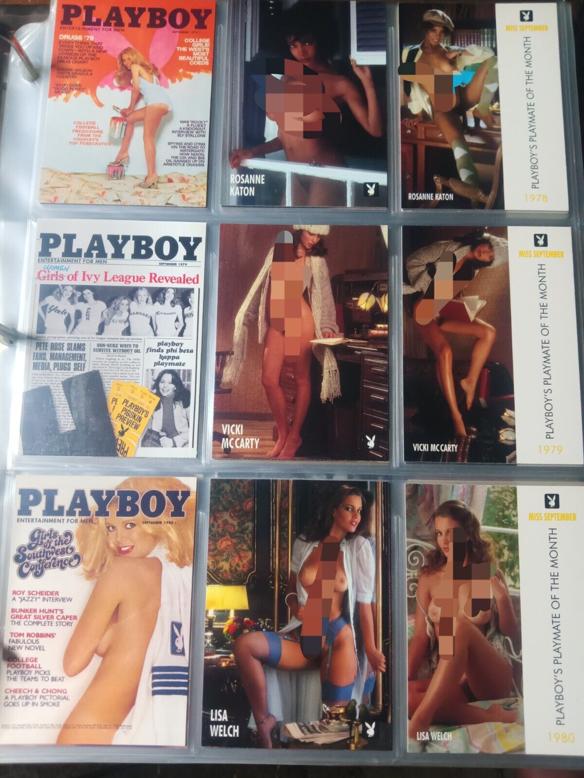 1995-97 Huge Playboy Cards Lot 493 Cards No Duplicates + Preview Cards In Binder