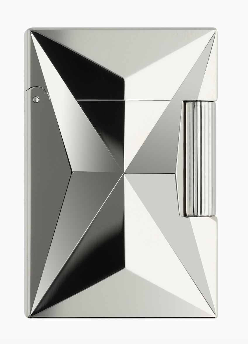 S.T. Dupont Fire X Lighter,  Line 2 SMALL Palladium 3-D, C18610, New In Box