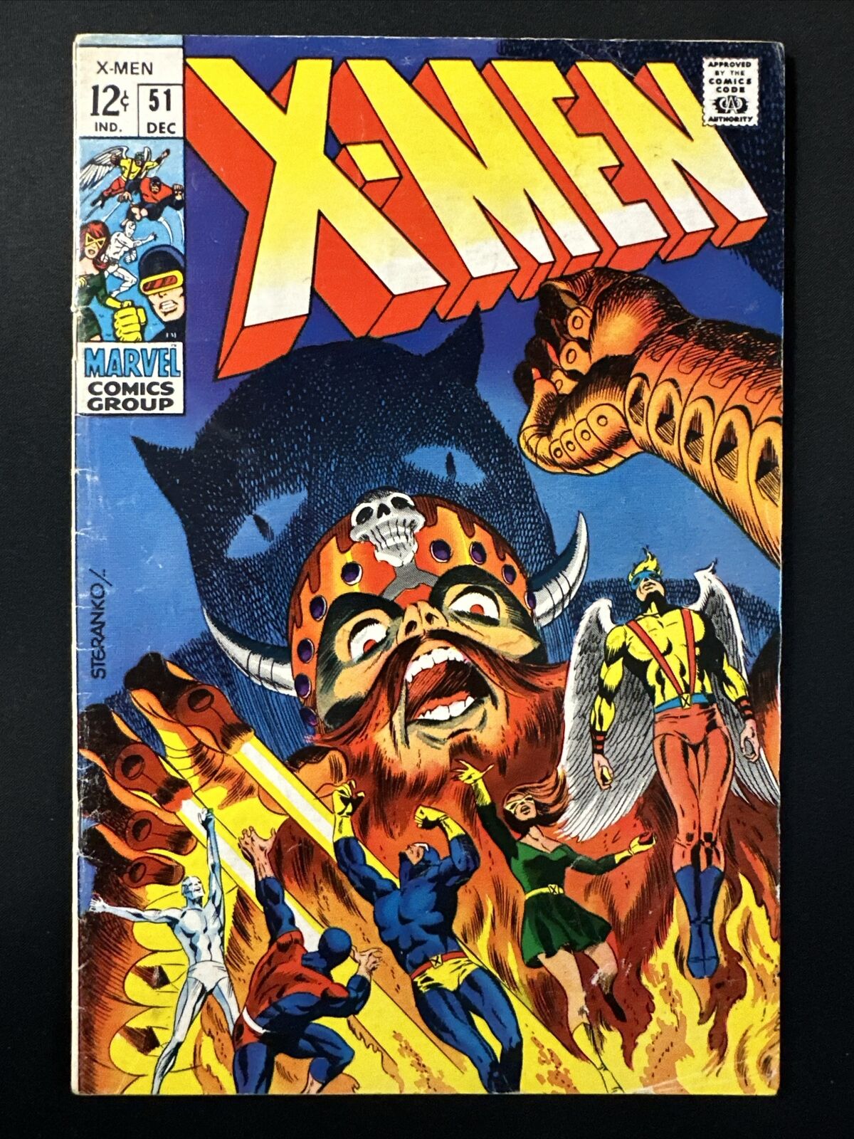 X-Men #51 Marvel Comics Silver Age 1st Print Original Great Color 1968 Very Good