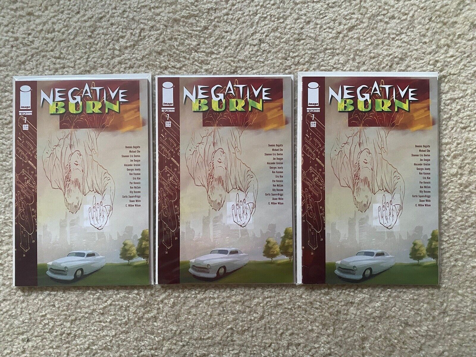 NEGATIVE BURN #7 X 3 Copies 2007 Image Comic Book 1st App B4 PROOF #1 | CGC