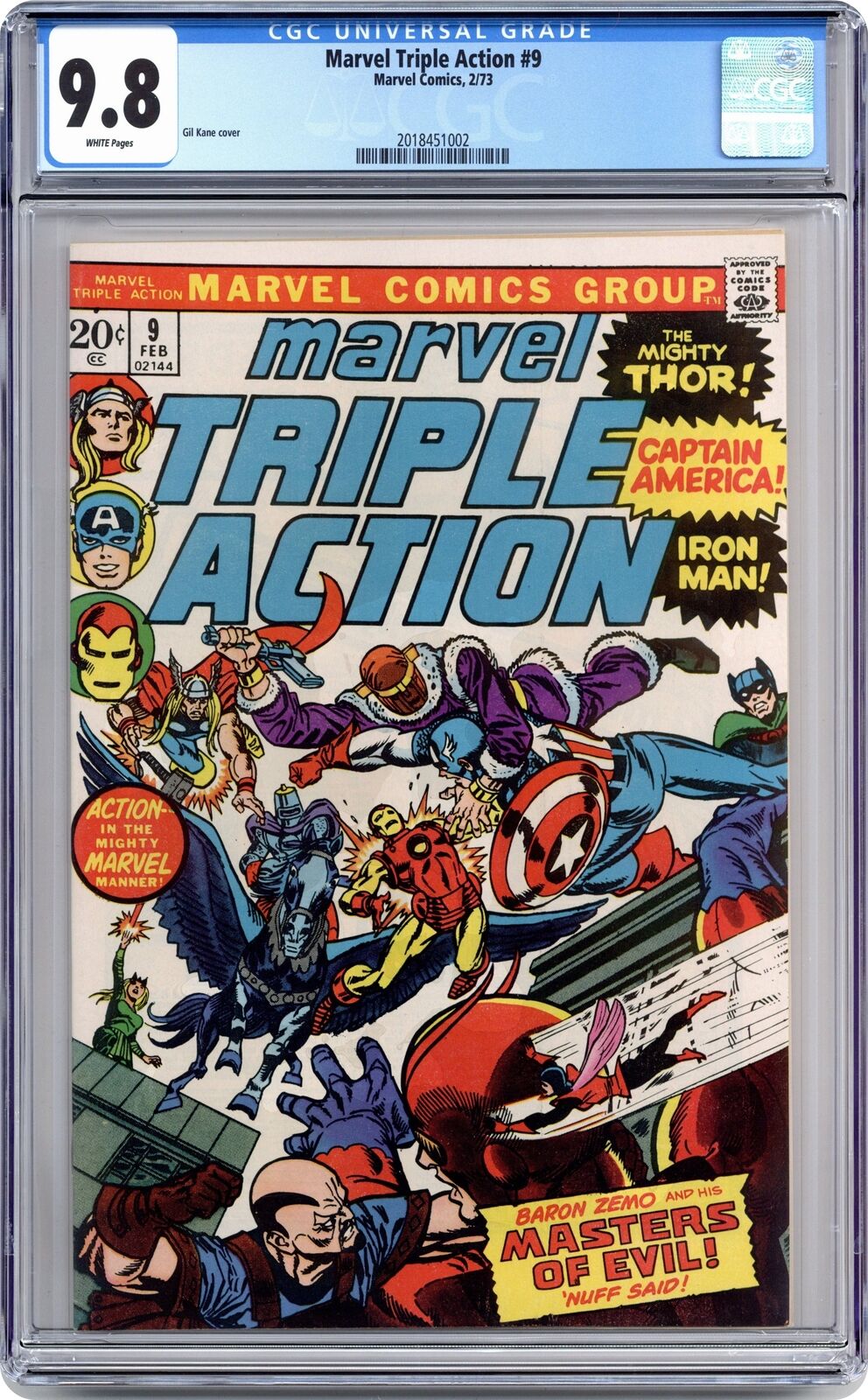 Marvel Triple Action #9 CGC 9.8 1973 2018451002