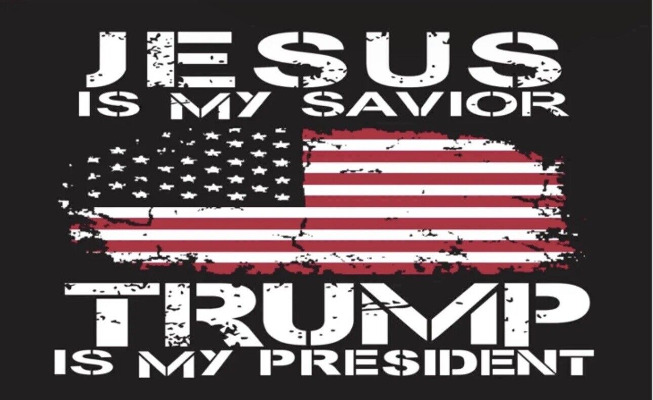 LOT OF 30 JESUS Is My Savior TRUMP Is My President MAGNET MADE IN USA 4x6