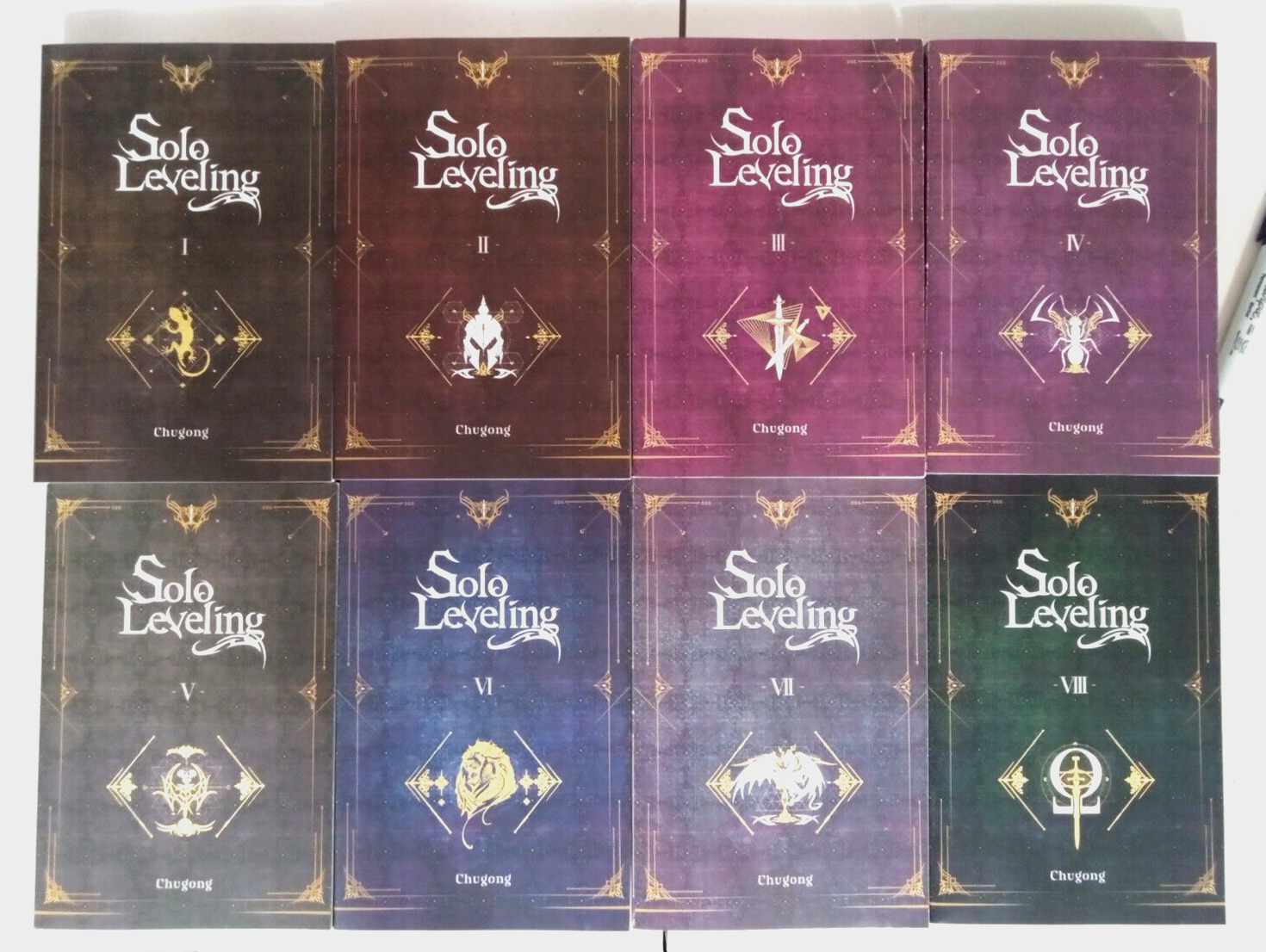 Solo Leveling Light Novel Vol. 1-8 Complete Set English, Chugong *NEW *