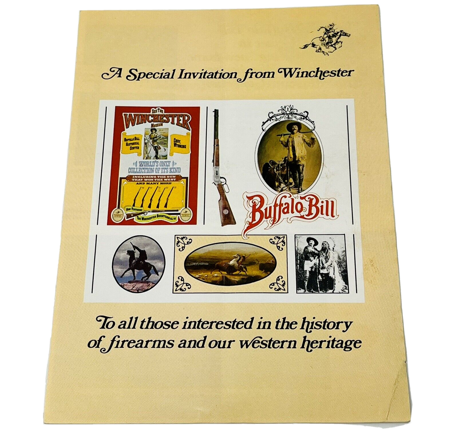 1977 Buffalo Bill Historical Center Special Invitation From Winchester Ticket