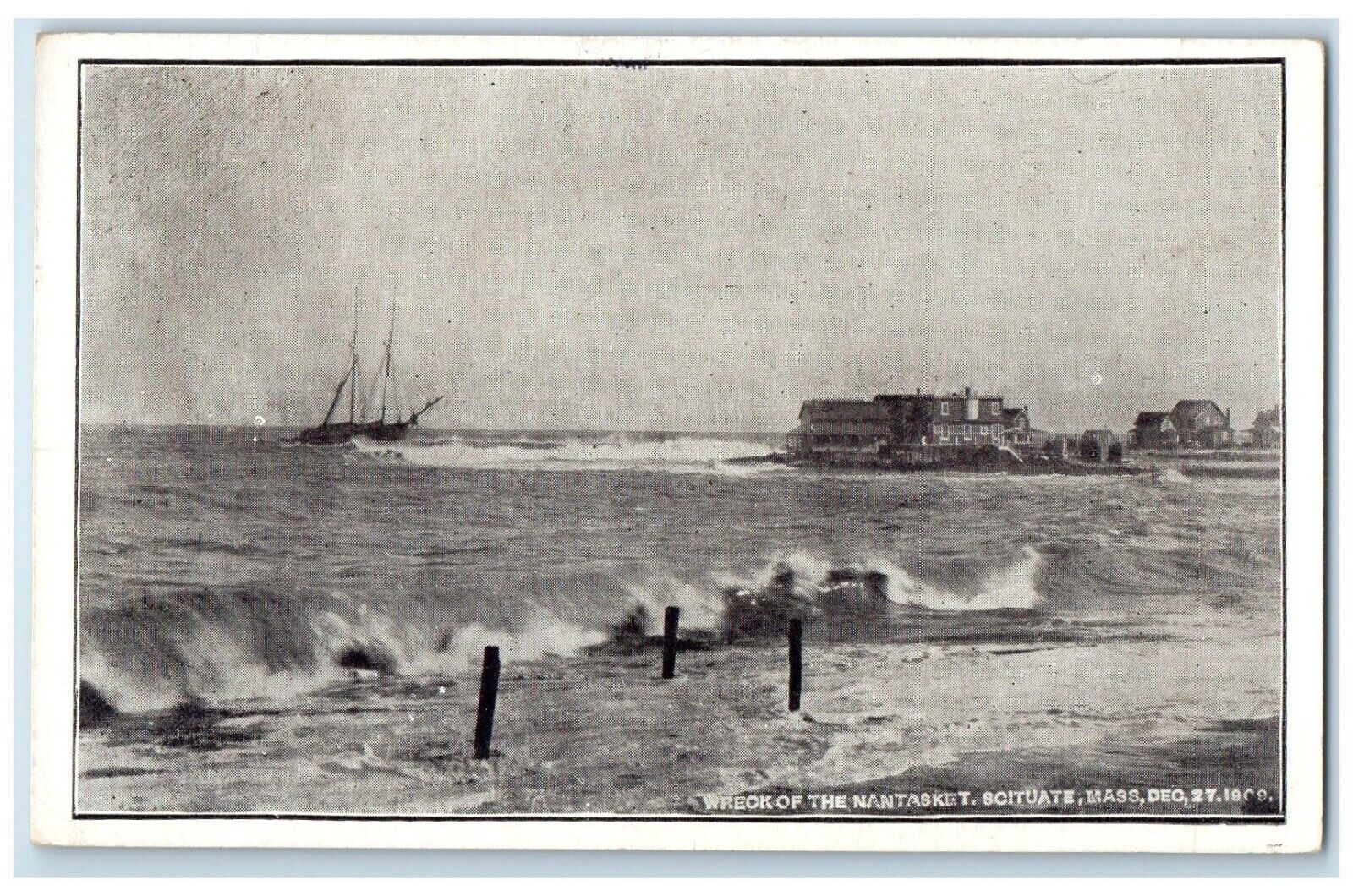 c1910's Wreck Of The Nantasket Scituate Massachusetts MA Antique Postcard