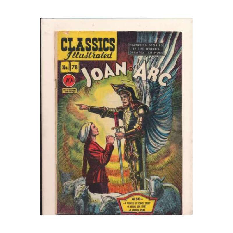 Classics Illustrated (1941 series) #78 HRN #78 in VG minus. Gilberton comics [r|