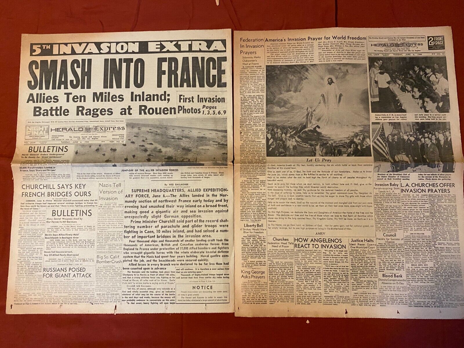 The 80th Anniversary of D Day is Coming:   Buy a newspaper from from that day.