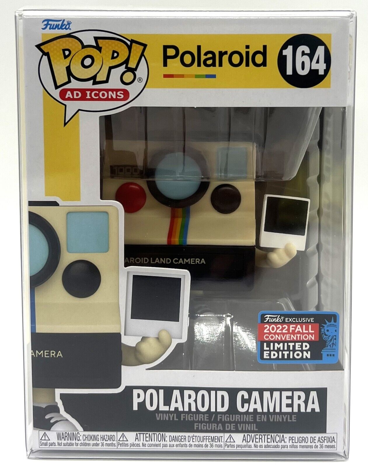 Funko Pop AD Icons Polaroid Camera #164 NYCC 2022 Limited Ed with Protector