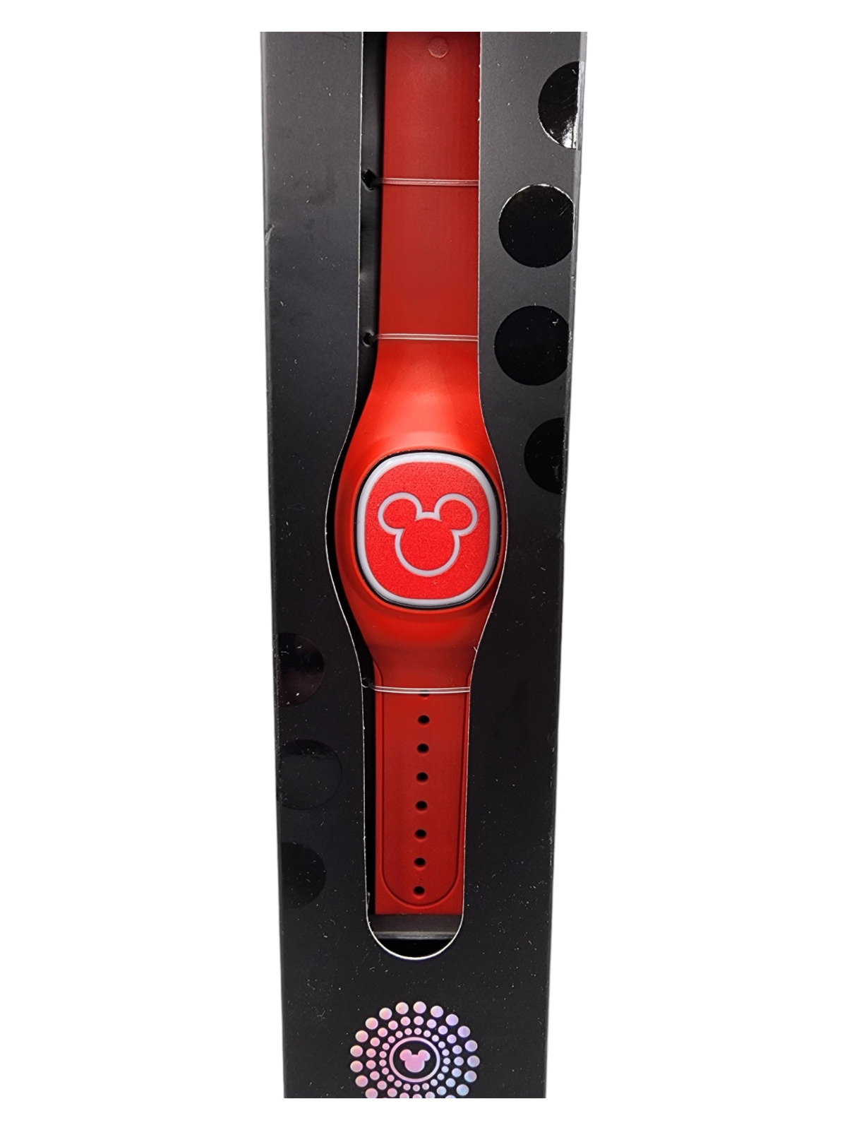 Disney World Parks Red Mickey Magicband+ Plus Solid Color Unlinked - NEW