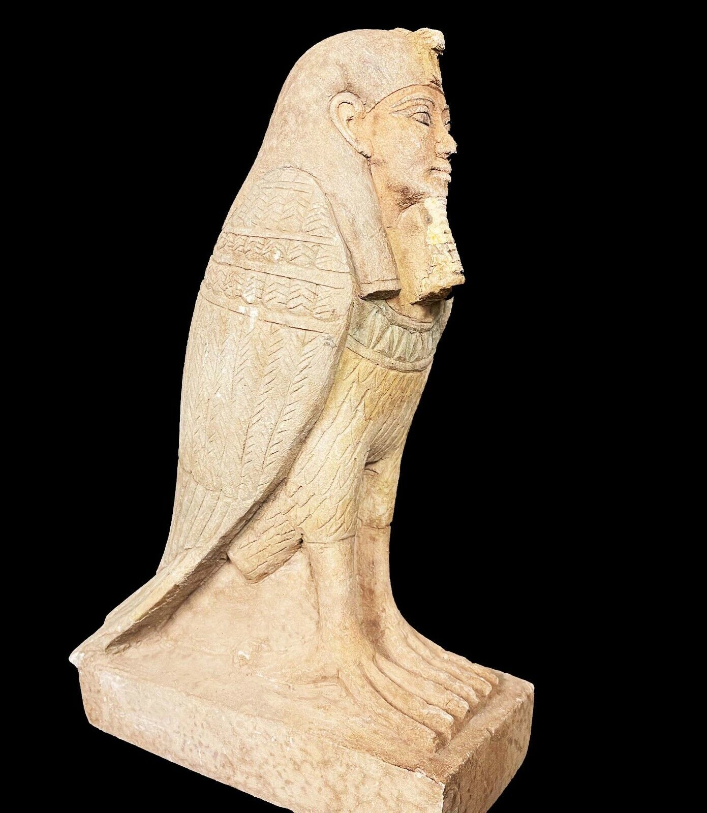 Old-fashioned BA-Bird with the Cobra for protection- god of pharaoh's soul