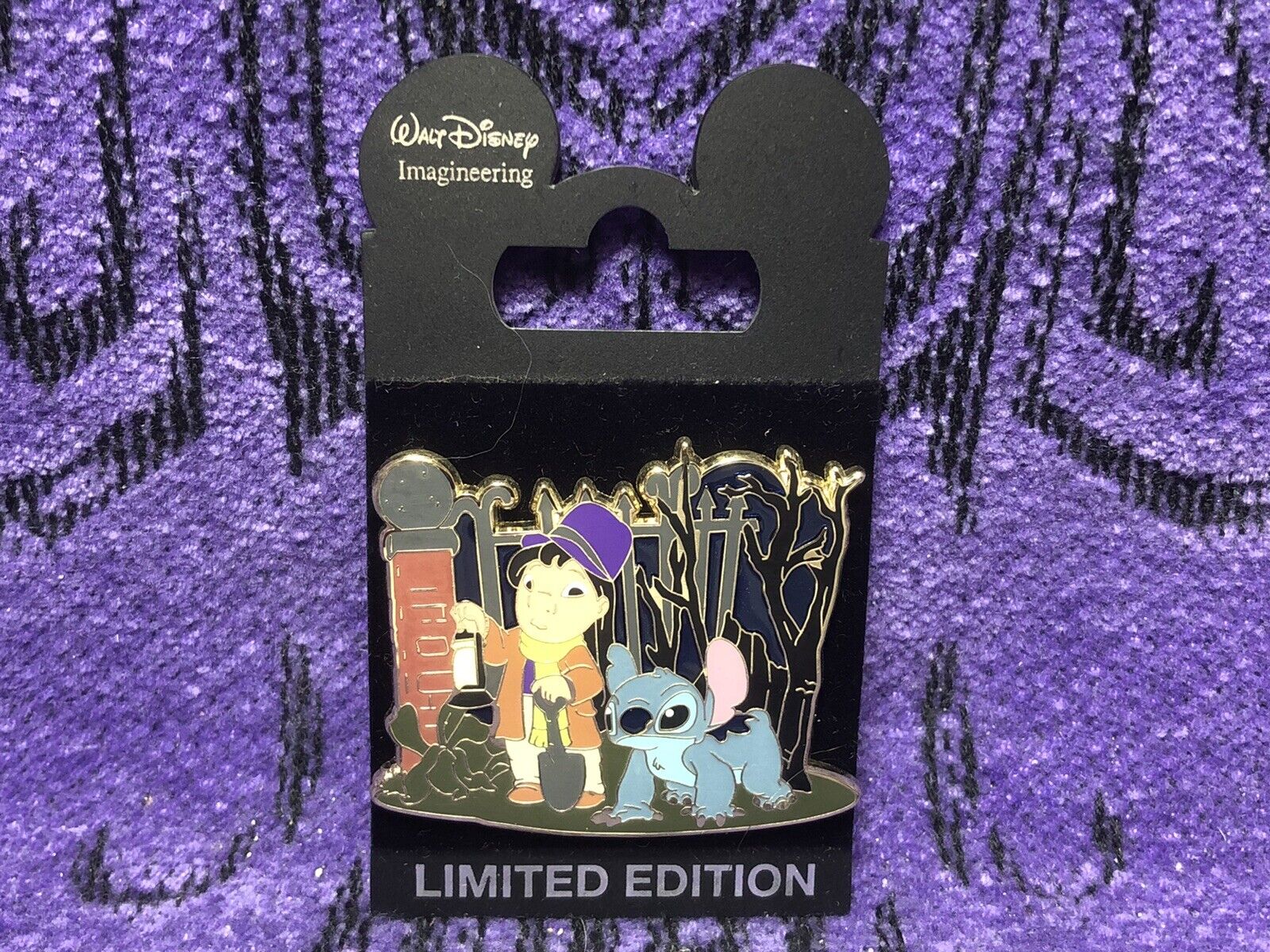 DISNEY HAUNTED MANSION WDI PIN THE CARETAKER AND HIS DOG SERIES LILO AND STITCH 