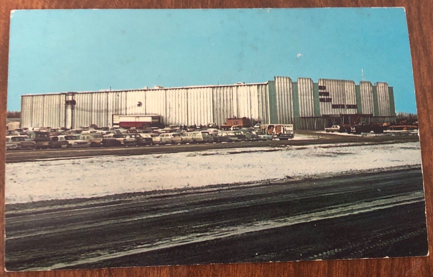 Chrome Postcard, Crookston Minnesota, Red River Valley, Winter Shows Building