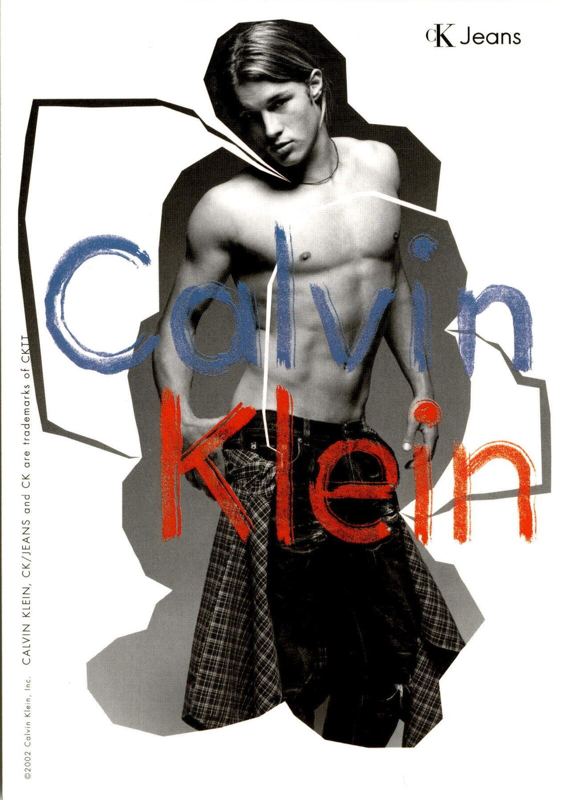 Calvin Klein, CK Jeans line, USA, Calvin Klein Inc., 1968, American Postcard